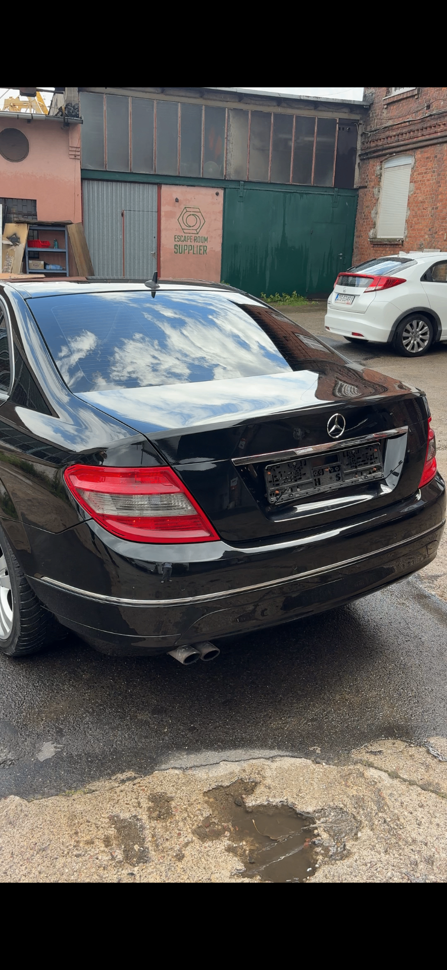Mercedes C Klasa W204 tył auta po detailingu